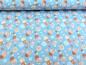 Preview: Baumwolljersey Kleine Kreise Dots Pastell Hellblau